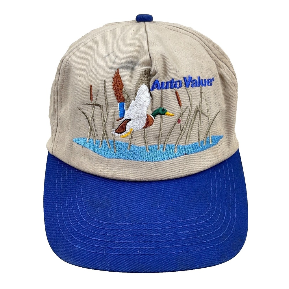 Vintage K Products Trucker Hat Cap Snapback Nature Duck Mallard Auto Value 90s